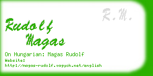 rudolf magas business card